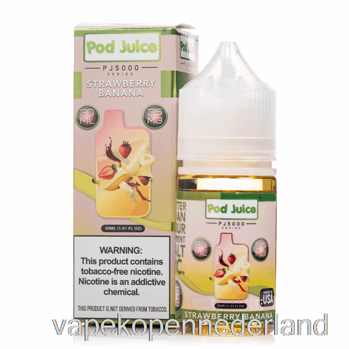 Elektronische Sigaret Vape Aardbei Banaan - Peulensap Pj5000 - 30ml 35mg